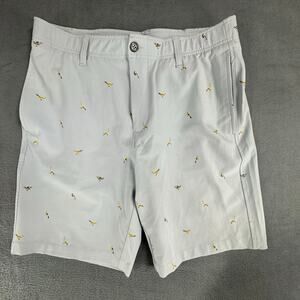 Under Armour UA Golf AOP Bird Printed 10” Shorts‎ 1377303 Mens Size 34 Gray
